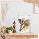 Barydat 2 Pcs 5" x 7" Acrylic Shadow Boxes Display Cases, Shadow Box DIY Frame Clear Acrylic Display Cases Wedding Memory Dried Flower Container Picture Photo Frame for Valentine Day Wedding