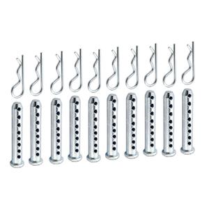 4-20Pack Multi-Hole Porous Eye Pins Clevis Pins Adjustable Clevis Pins kit, Fastener for Farming Machine Air Cool Diesel Engine Accessories (M6, 10)