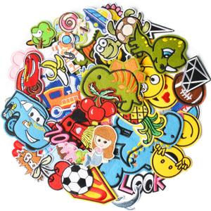 70PCS Iron on Embroiderd Patches, Random Assorted Style Decorative Patches for Clothing, Pants, Backpacks, Hats, Jeans, DIY Accessories.