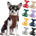 No Pull Lightweight Dog Harness: Adjustable Durable Breathable Mesh Pet Vest Harness with Soft & Comfortable Cushion, for Small Medium Large Dogs (XS, Coca Mocha) (XS:Neck=10"-12"/Chest=13"-16")