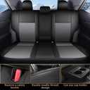 IKABEVEM Custom Fit Seat Covers for Toyota Corolla (LE,Sedan L,LE Plus,LE ECO) 2014 2015 2016 2017 2018 2019 Full Set (Black+Grey, 2014-2019 Corolla)