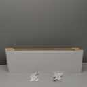 WELLAND Set of 2 Floating Shelves Wall Mounted Shelf, for Home Decor with 8" Deep (White, 24 inch)