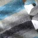 Snowbaby Wool Acrylic Blend Long Pile Yarn,(Worsted) Luxurious Fuzzy Multicolor Gradient Yarn for Knitting and Crocheting Hat Scarf Sweater, 2 * 3.52oz/100g 207yds(Blue Sea Dark Clouds)