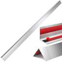 Therwen 10 Pcs 1 x 1 x 48 Inch 304 Stainless Steel Corner Guards Metal Wall Guard Protector Corner Trim Molding for Door Countertop Furniture Cabinet Protection