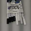 TRANSON 4 Black and 4 White Paint Markers Brush and Fine Dual-tip Acrylic Paint Marker Set for Rock Painting Glass Canvas Wood Leather Ceramic Painting