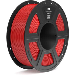 ELEGOO PLA Filament 1.75mm True Red 1KG, 3D Printer Filament Dimensional Accuracy +/- 0.02mm, 1kg Spool(2.2lbs) Fit Most FDM 3D Printers