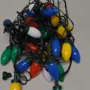 C9 Bulb Christmas String Lights - 50 LED 39Ft Vintage Multicolor String Lights with Timing Function, Extendable, 8 Modes Lighting for Outside Eave Roofline Garland Christmas Tree Decorations