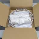 White Lamp Shades Set of 2, Medium Drum Lamp Shade 13"Top x 13"Bottom x 10"High(Spider), Lampshades Replacement for Table Lamps Floor Lamps, Natural Linen Hand Crafted, Easy Assembly Required