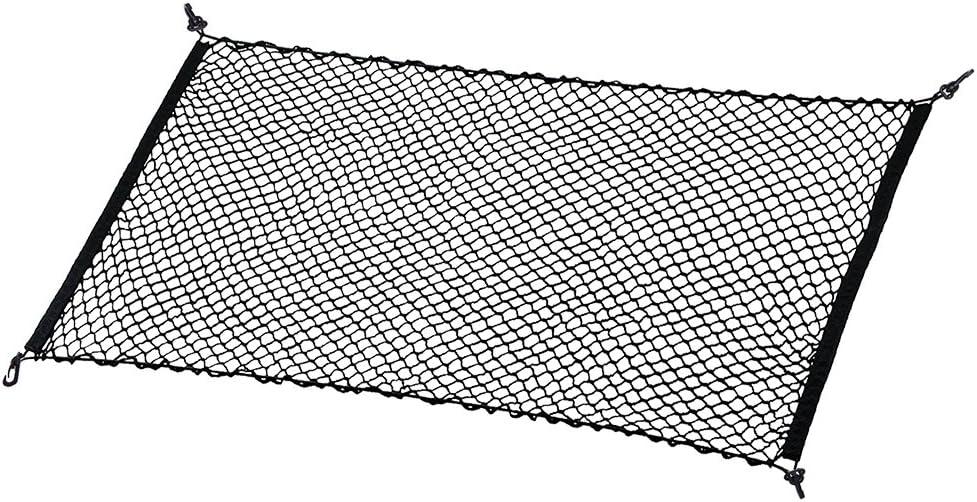 MICTUNING Upgraded 41 x 30 Inch Cargo Net Auto Trunk Rear Cargo Organizer Elastic Mesh Net Holder - Universal Fit for SUV Truck Mini Vans