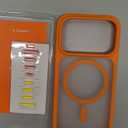 TORRAS Magnetic Shockproof for iPhone 17 Pro Case, Camera Control, Fit for MagSafe, Military-Grade Protection, Translucent Slim Case for iPhone 17 Pro Phone Case Anti-Fingerprint, Cosmic Orange