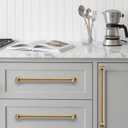 10 Pack Heavy Duty Solid Cabinet Pulls - Elegant Champagne Bronze Handle for Drawers and Cabinets,12 Inch Hole Center, Modern Kitchen & Bathroom Hardware.