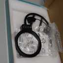 30X 10X Large Floor Magnifying Glass with Light and Stand,72 LED Flexible Gooseneck Floor Magnifying Lamp,2 in 1 Lighted Magnifiers for Close Work, Sewing,Crafts,Hobbies（Black）