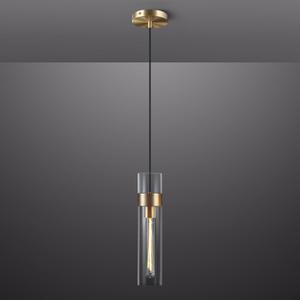 Modern Glass Brass Pendant Lights Kitchen Island, Adjustable Cord Pendant Light Fixtures, Kitchen Pendant Lighting Over Island, Indoor Chandelier for Bedroom Bathroom, Included Bulb