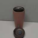 Owala SmoothSip Slider Insulated Stainless Steel Coffee Tumbler, Reusable Iced Coffee Cup, Hot Coffee Travel Mug, BPA Free 20 oz, Cozy Cocoa