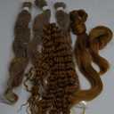 Brown Boho Braiding Hair for Boho Braids Synthetic Deep Wave Boho Hair for Braiding(6 Packs)