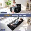 MAXYOYO Folding Sofa Bed, 8-Inch Fold-Out Chair Bed, Single