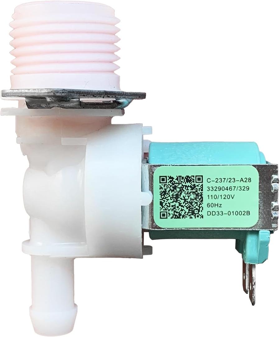 DD33-01002B Upgrade Dishwasher Water Inlet Valve,Fit for Samsung DW80B7071US/AA-00 DW80R7060US/AA-00 DW80R7061US/AA-00 DW80B6060UG/AA-00 Compatible with PD00062560 AP6975653 33290467/329 PS12740663