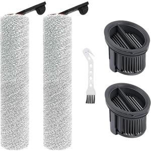 2 x Replacement parts for Mova K30 / K30 Mix / K30 SE robot vacuum cleaners 2 Roller Brush 1 Cleaning Brush 2 HEPA Filter (5 pack)