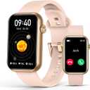 Smart Watch Fitness Tracker (Answer/Make Calls), 24/7 Heart Rate Spo2 Blood Pressure Monitor Sleep Tracker, 114 Sports Modes Calorie Step Tracker Pedometer, Waterproof Activity Tracker for Women (Pink)