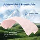 Cozy Bliss x Sorona Viscose Natural Fiber Cooling Comforter King Size, Reversible Silky Smooth Cooling Blanket with Q-Max0.45 for Hot Sleepers & Night Sweats, Cool Pink, 106"x90"
