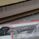 COGOOD Farmhouse Barn Door Mirror - 41" x 26" Rustic Wood Framed Wall Mirror for Bathroom, Living Room, Entryway Wall Decor (Black)