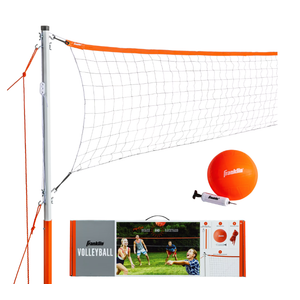 Franklin Sports Volleyball Set with Portable Net + Ball - Starter