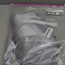 Obstal 10 PCS Satin Chair Sashes Bows for Wedding Reception- Universal Chair Cover Back Tie Supplies for Banquet, Party, Hotel Event Decorations (Silver)