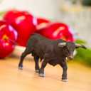 Safari Ltd. Black Bull Figurine - Detailed 6" Plastic Model Figure - Fun Educational Play Toy for Boys, Girls & Kids Ages 3+