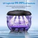 Upgraded Ultrasonic Retainer Cleaner Machine, 45kHz Ultrasonic Dentures Cleaner for Night Guards, Braces, Aligner, Toothbrush, Jewelry and More, 200ML Capacity, Black1