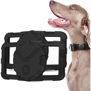 Ultra Thick Airtag Dog Collar Holder 2 Packs | Military-Grade Air Tag Case Fits Collar from 0.8" to 2" | Apple Air Tag Holders for Large Dogs and Cats