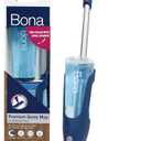Bona Hardwood Floor Premium Spray Mop - Includes Hardwood Floor Cleaning Solution and Machine Washable Microfiber Cleaning Pad - Dual Zone Cleaning for Faster Cleanup - Spray Mop for Wood Floors