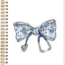 Chinoiserie Coquette Bow Nurses Spiral Notebooks, Nurse Appreciation Gifts Journal for Writing, Nurse Week Day Gifts Notebook for Note Taking, Nursing Supplies for Nurses, 5.5x8.3 Inch