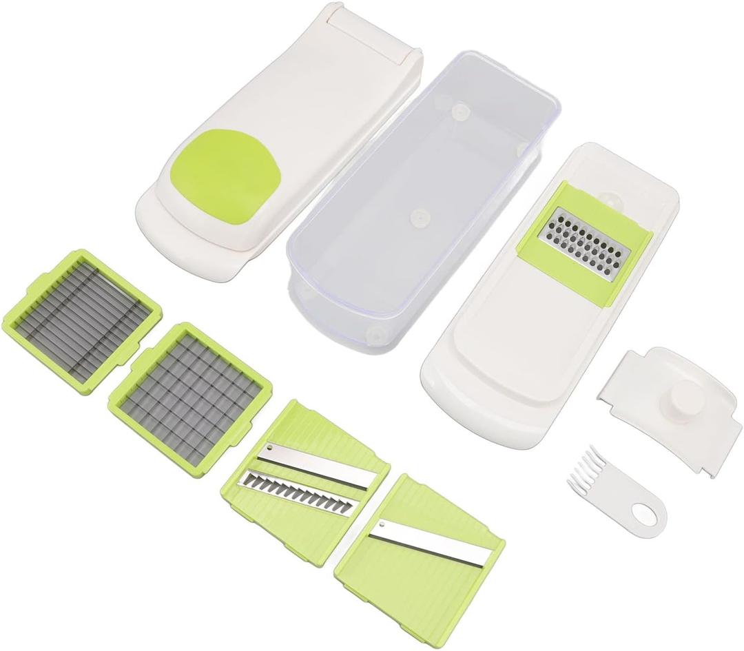 6 in 1 Vegetable Chopper Shredder Manual Handheld Food Chopper Cutter Dicer for Creative Plate Decoration