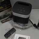 Small Portable Space Heater for Indoor Use - VOCRS 1500W PTC Electric Heater with Thermostat, Remote Control, 12H Timer, Eco and Fan Mode, Rapid and Safe Heating for Bedroom, Office