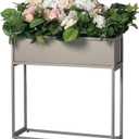 Cocoyard Indoor or Outdoor Planter for Tall Plants and Shrubs - 28 Inch Durable Raised Garden Bed for Planting Herbs, Flowers & Vegetables - Modern Long Box Planter for Porch & Patio Decor