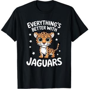 Cute Jaguar Lover Adults or Kids Boys Girls Jaguars T-Shirt Kids 4
