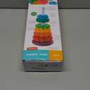 JUXUE Spinning Toy, Rainbow Stacking Toys for Toddlers 1-3, Ring Stacker Baby Toys 6 to 12 Months, 1 One Year Old Girl Boy Christmas Birthday Gifts, Montessori Autism Sensory Toy