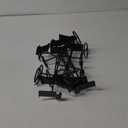 Kigley Metal Gridwall Hooks, 3.2 inch Hat Helmet Rack, Retail Display Shelves Organizer, Wall Fixtures, Accessories for Home Retail Shop(Black,12 Pcs)