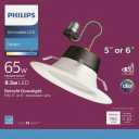 Philips 65W 5/6" Retrofit Downlight Soft White: Energy Star Certified Recessed Can Light, 750 Lumens, E26 Base