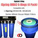 Captain O-Ring  Replacement ORBX2 O-Rings for iSpring WGB22B, WGB32B Series Whole House Water Filter (4 Pack)