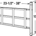 Segal S 4752 Fixed Window Guard Adjustable Child Safety Window Guard Prevents Accidental Falls, Tamper Resistant Screws Included, Non-Egress, White, 23-1/2 to 38 In. W x 15-1/4 In. H (Single Pack)