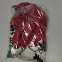 FUAMEY Cute Christmas Sweaters for Medium Large Dogs, Warm Dog Sweater Pullovers, Thermal Clothes for Dog Winter, Doggy Turtleneck Shirt, Soft Pet Outfits Cold Weather, Pug, Jack Russell (Red, L)