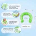 OutCool U-Flex Neck Coolers, Cooling Tube Wraps for Outdoor Cooling, Reusable Ice Packs for Migraine Shoulder Relief, Stress, Summer Hot Flashes, Outdoor Working, Travel, Green
