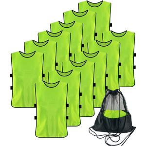 12 Pack Pennies for Soccer Scrimmage Vest Practice Jersey for Adult Youth