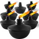 8 Pack Metal Table Top Torches,23.5 oz Citronella Torches for Outside,Refillable Flame Light Torch with Wicks and Covers for Party, Garden Decor,DIY