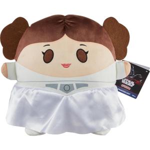 Mattel Star Wars Cuutopia Plush Figure, 10-inch Princess Leia Soft Rounded Pillow Doll, Collectible Toy Inspired by the Fan-Favorite Character