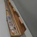 Ivilon Drapery Window Curtain Rod - End Cap Style Design 1 Inch Pole. 72 to 144 Inch Color Warm Gold