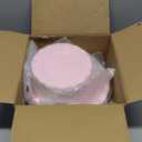 120PCS Pink Plastic Plates, Heavy Duty Disposable Party Plates with Gold Rim, Fancy 60 Dinner & 60 Dessert Plates for Parties and Wedding