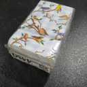 100 PCS Spring Birds Paper Napkins, Bluebird Goldfinch Chickadee Branches Hand Towels Decorative Disposable Dinner Guest Napkins, Plaid Farmhouse Kitchen Dinning Table Party Decor 8 x 4 Inch