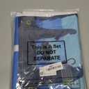 2 Pcs Holy Night Christmas Nativity Porch Sign Religious Blue Jesus Nativity Banner with LED String Lights for Winter Christmas Front Door Porch Yard Decorations 12 x 71 Inch